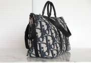 Uubags | Weekender 25 Black Maxi Dior Oblique Jacquard in beige and black 40x33x22.5cm - 5