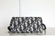 Uubags | Weekender 25 Black Maxi Dior Oblique Jacquard in beige and black 40x33x22.5cm - 3