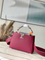 Uubags | Louis Vuitton N82067 Capucines BB Mini Bag In Dark Violet 27x18x9cm - 1