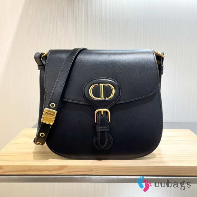 Uubags | Medium Dior Bobby Bag Black Box Calfskin 20x19.5x10cm - 1