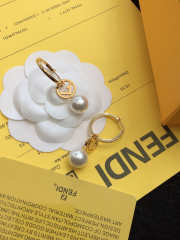 Uubags | Fendi gold earrings  - 2