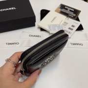 Uubags | Chanel 19 Coin Purse With Zipper Black 9.5x10.5x2.5cm - 5