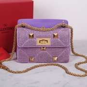 Uubags | Uubags | Valentino Garavani Roman purple bag 25x7x15cm  - 1