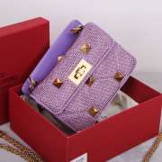 Uubags | Uubags | Valentino Garavani Roman purple bag 25x7x15cm  - 6