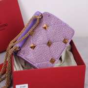 Uubags | Uubags | Valentino Garavani Roman purple bag 25x7x15cm  - 5