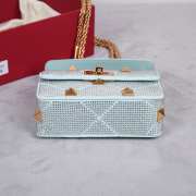 Uubags | Uubags | Valentino Garavani Roman blue bag 25x7x15cm - 4