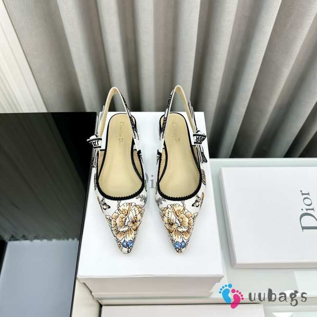 Uubags | Dior J'Adior Slingback Flat Yellow Multicolor - 1