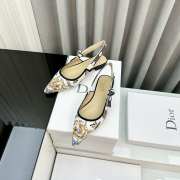 Uubags | Dior J'Adior Slingback Flat Yellow Multicolor 6.5cm - 2