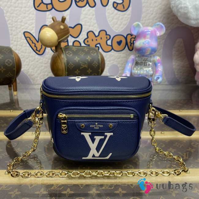 Uubags | Louis Vuitton M82335 Mini Bumbag In Blue 17x12x9.5cm - 1