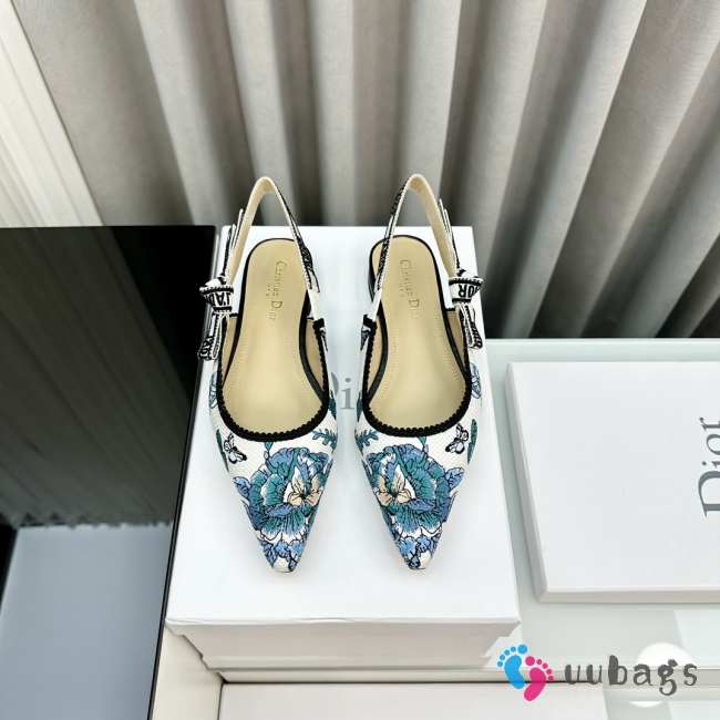 Uubags | Dior J'Adior Slingback Flat Blue Multicolor - 1