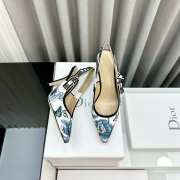 Uubags | Dior J'Adior Slingback Flat Blue Multicolor 9.5cm - 6