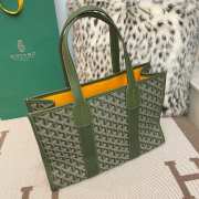 Uubags | Goyard Villette Jacquard tote bag in green 38x27x13cm - 2