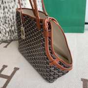 Uubags | Goyard Gray Dog Bag In Black and Natural 27x15x33.5cm - 2