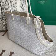 Uubags | Goyard Gray Dog Bag In White 27x15x33.5cm - 6