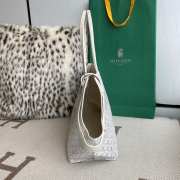 Uubags | Goyard Gray Dog Bag In White 27x15x33.5cm - 4