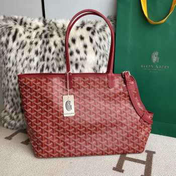 Uubags | Goyard Gray Dog Bag In Red 27x15x33.5cm