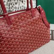 Uubags | Goyard Gray Dog Bag In Red 27x15x33.5cm - 2