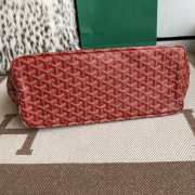 Uubags | Goyard Gray Dog Bag In Red 27x15x33.5cm - 3