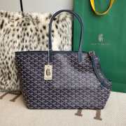 Uubags | Goyard Gray Dog Bag In Navy Blue 27x15x33.5cm - 1