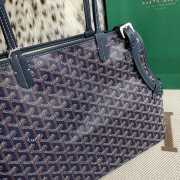 Uubags | Goyard Gray Dog Bag In Navy Blue 27x15x33.5cm - 4