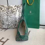 Uubags | Goyard Gray Dog Bag In Green 27x15x33.5cm - 5