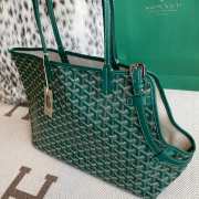 Uubags | Goyard Gray Dog Bag In Green 27x15x33.5cm - 3