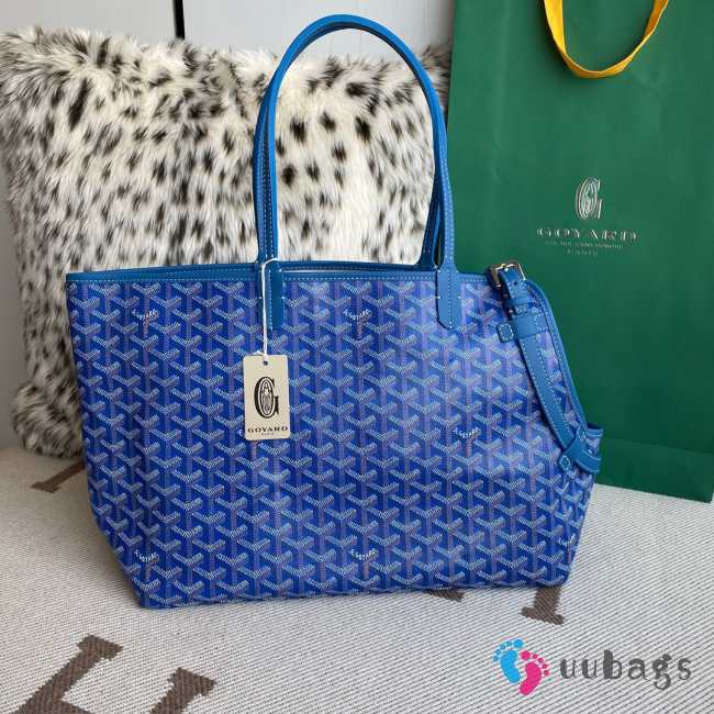 Uubags | Goyard Gray Dog Bag In Blue 27x15x33.5cm - 1