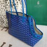 Uubags | Goyard Gray Dog Bag In Blue 27x15x33.5cm - 6