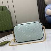 Uubags | Gucci GG Super Mini Shoulder Bag In Blue Leather 18x11x4cm - 3