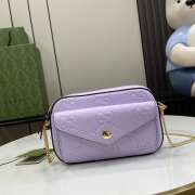 Uubags | Gucci GG Super Mini Shoulder Bag In Purple Leather 18x11x4cm - 1