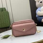 Uubags | Gucci GG Super Mini Shoulder Bag In Rose Beige Leather 18x11x4cm - 1