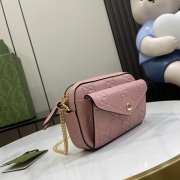 Uubags | Gucci GG Super Mini Shoulder Bag In Rose Beige Leather 18x11x4cm - 6