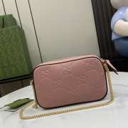 Uubags | Gucci GG Super Mini Shoulder Bag In Rose Beige Leather 18x11x4cm - 4