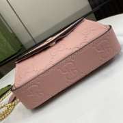 Uubags | Gucci GG Super Mini Shoulder Bag In Rose Beige Leather 18x11x4cm - 5