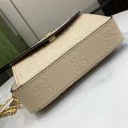 Uubags | Gucci GG Super Mini Shoulder Bag In Light Beige Leather 18x11x4cm - 4