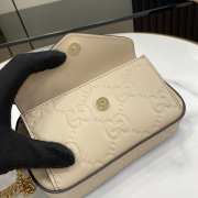 Uubags | Gucci GG Super Mini Shoulder Bag In Light Beige Leather 18x11x4cm - 3