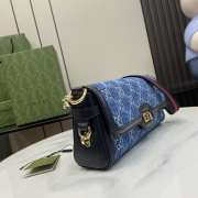 Uubags | Gucci GG Luce blue denim shoulder bag 27.5x12.5x6.5cm - 6