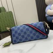 Uubags | Gucci GG Luce blue denim shoulder bag 27.5x12.5x6.5cm - 5