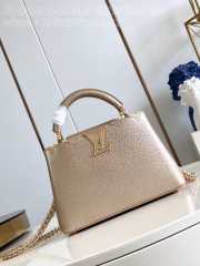 Uubags | Louis Vuitton M24583 Capucines Bag Metallic yellow 27x18x9cm - 1