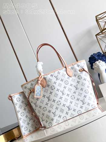 Uubags | Louis Vuitton M24905 Neverfull MM In Multicolor Beige 31x28x14cm