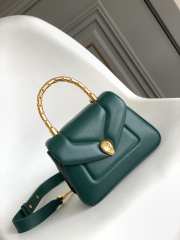 Uubags | Bvlgari Serpenti Reverse Top Handle Green 20x14x10cm - 1