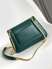 Uubags | Bvlgari Serpenti Reverse Bag In Green 22.5x15x7cm - 5