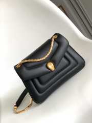 Uubags | Bvlgari Serpenti Reverse Bag In Black 22.5x15x7cm - 1