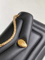 Uubags | Bvlgari Serpenti Reverse Bag In Black 22.5x15x7cm - 3