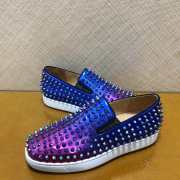 Uubags | Christian Louboutin Rollerboat Flat Vea Electric Blue/Purple Sneaker  - 4