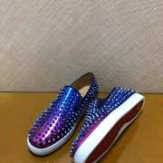 Uubags | Christian Louboutin Rollerboat Flat Vea Electric Blue/Purple Sneaker  - 5