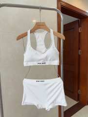 Uubags | Miu Miu swimsuit in white - 1