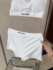 Uubags | Miu Miu swimsuit in white - 2