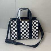 Uubags | Coach Smith Tote with Checkerboard Print Black 34x25x12.5cm - 2