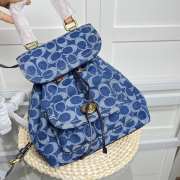 Uubags | Coach Riya Backpack 21 In Signature Denim 23x22x12cm - 3